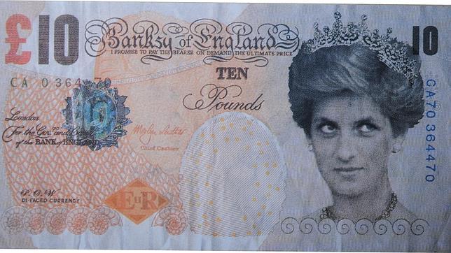 Una banconota falsa prodotta da Banksy col volto di Lady Diana entra nella collezione del British Museum