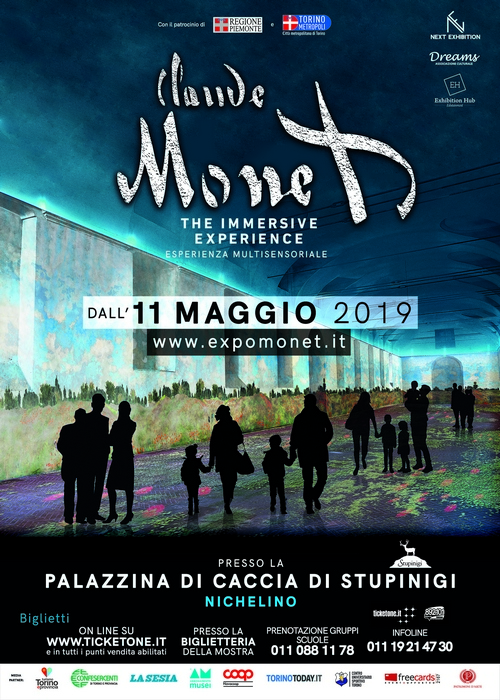 Torino – Palazzina di Caccia di Supinigi – Claude Monet: The immersive experience.