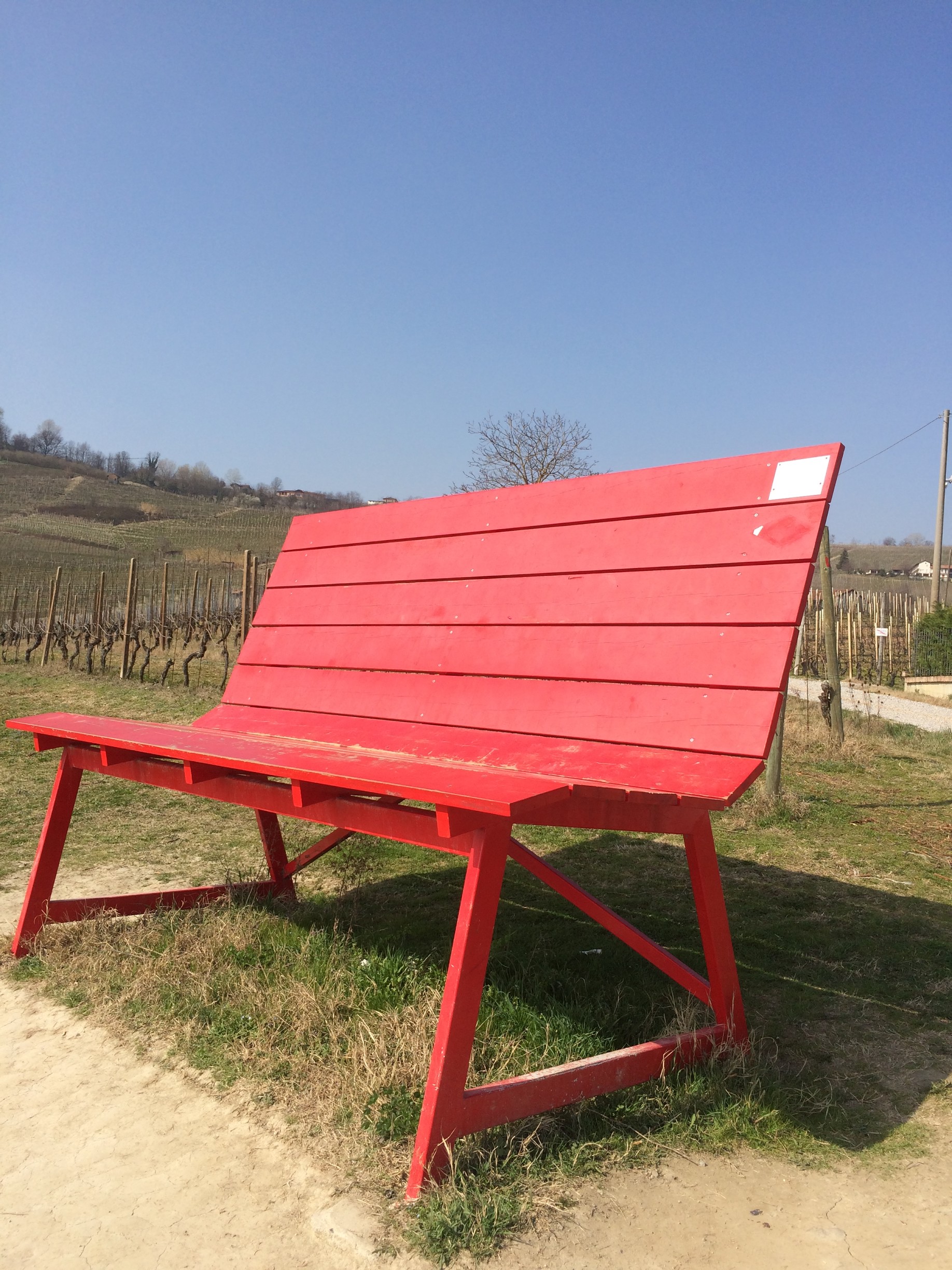 Le Langhe e le panchine giganti.